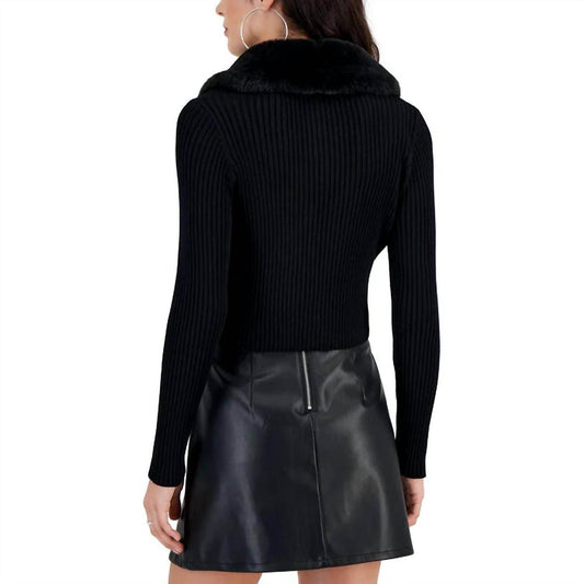 Taylor - Ribbed Collar Cardigan - Rack Hunt -