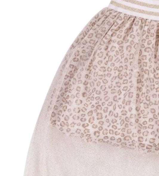 EMC - Girl's Glitter Tulle Chiffon Leopard Skirt - Rack Hunt