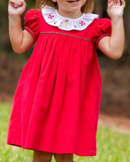 Gingerbread Christmas Applique Float Dress