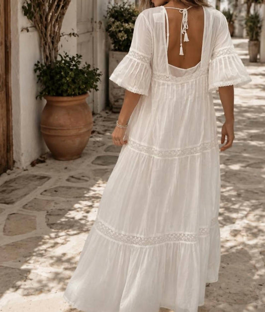 Blue Boheme Women's Louise Maxi Dress in white - view 2