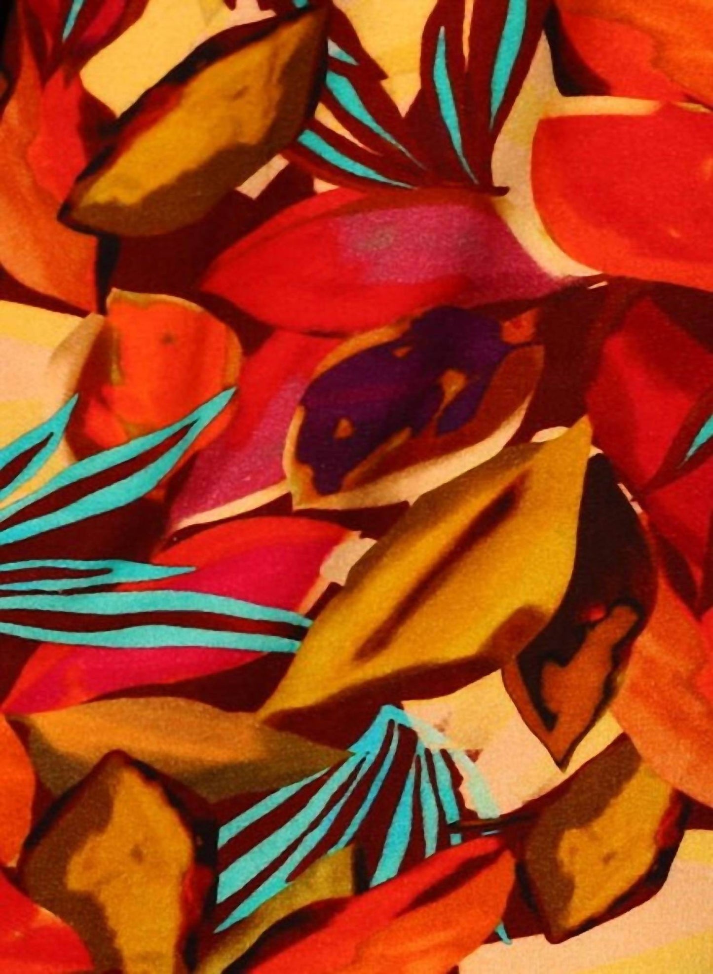 KikiSol - Searenity Desert Fruit French Terry Capri Pant With Patch Pockets - Rack Hunt -