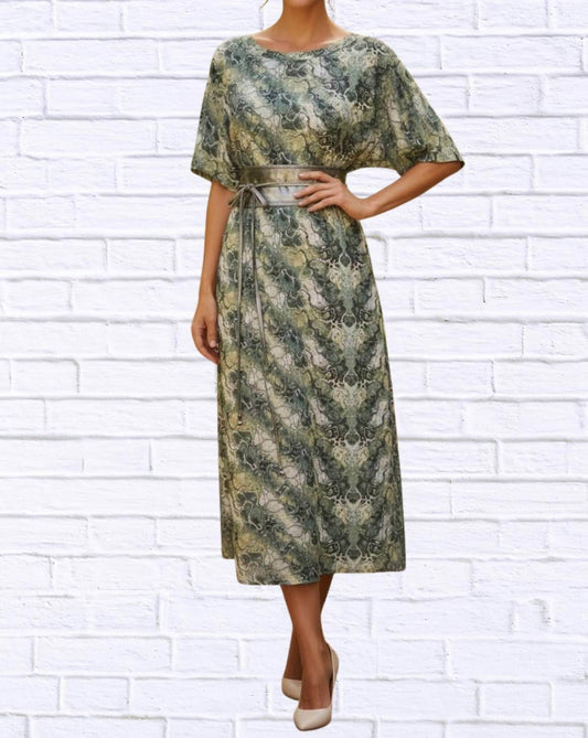 Calypso - Jenneke Palm Leaf Shift Dress - Rack Hunt -