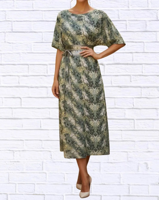 Calypso - Jenneke Palm Leaf Shift Dress - Rack Hunt