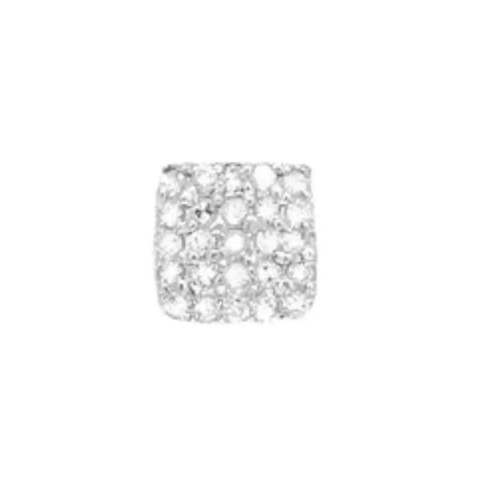 La Soula Jewelry - Women's Square Diamond Earrings - Rack Hunt