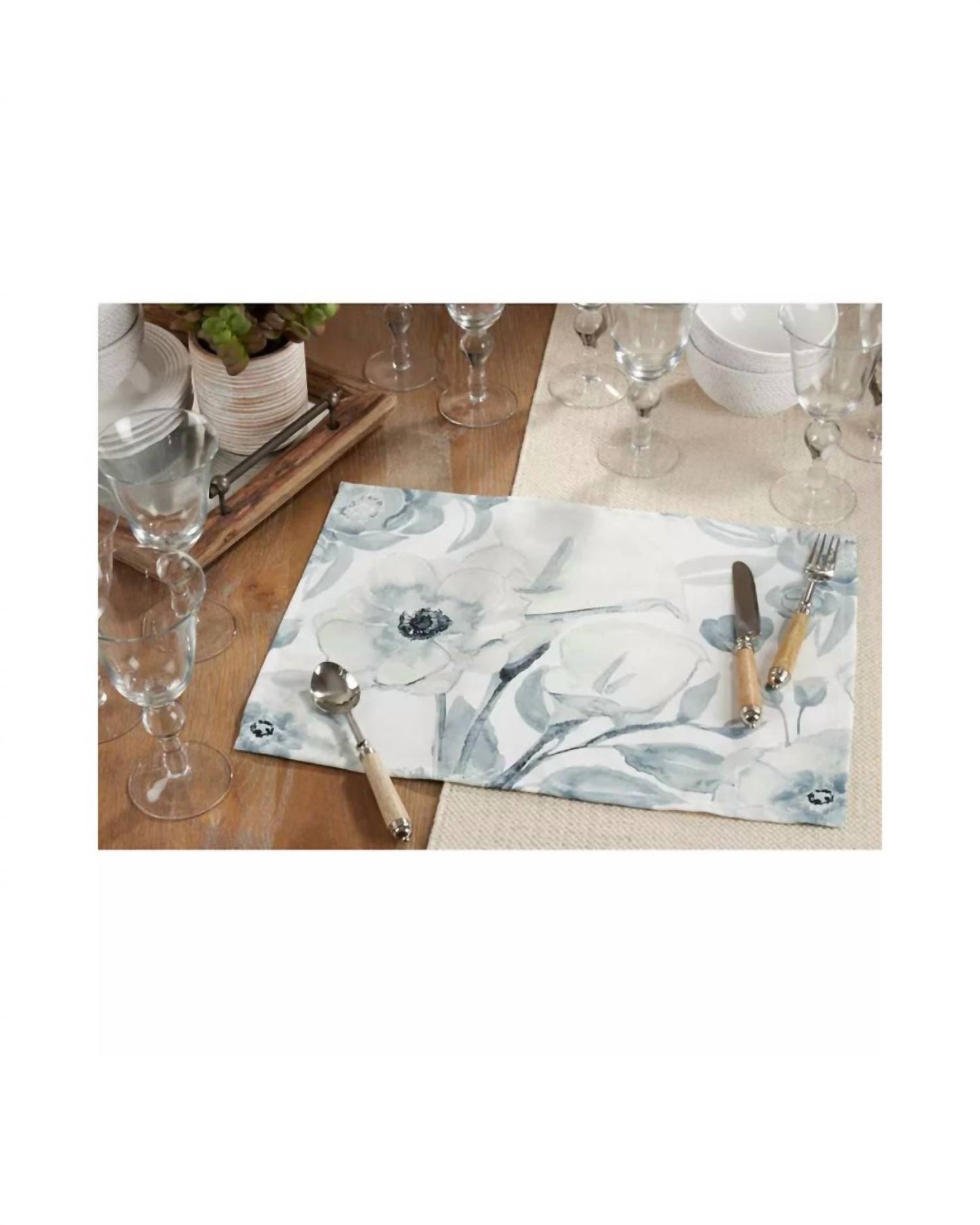 Watercolor Floral Runner