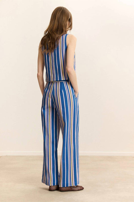 Straight Cut Striped Pants