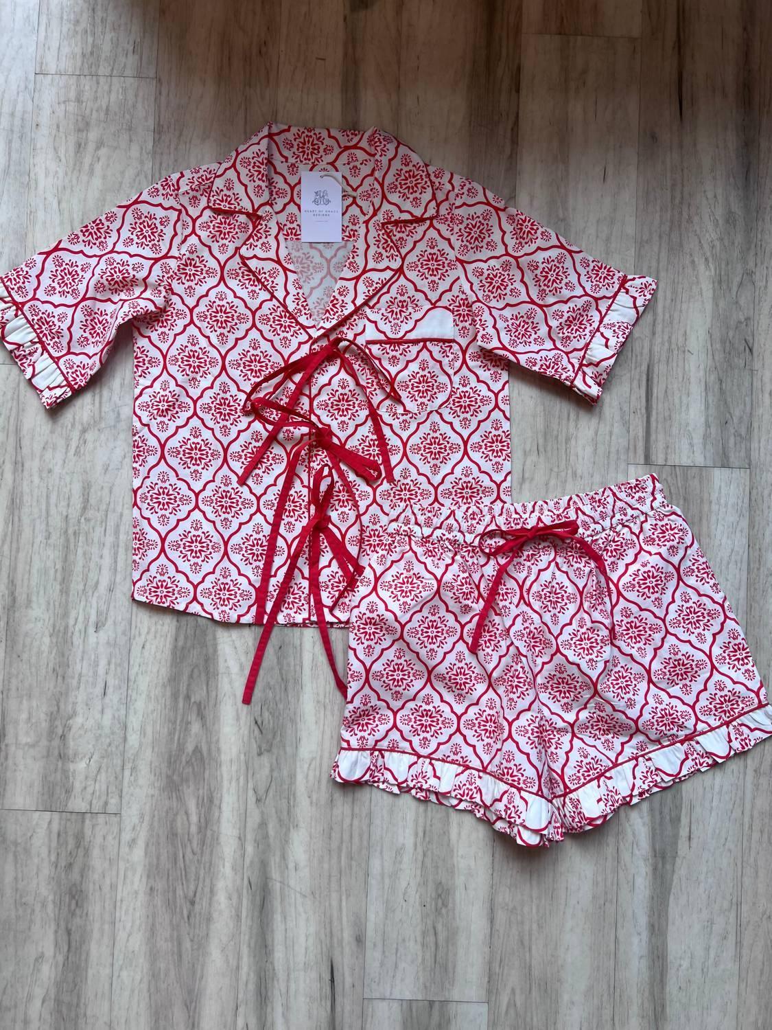 Heart of Grace - Women's Bow Front Short Pajama - Rack Hunt