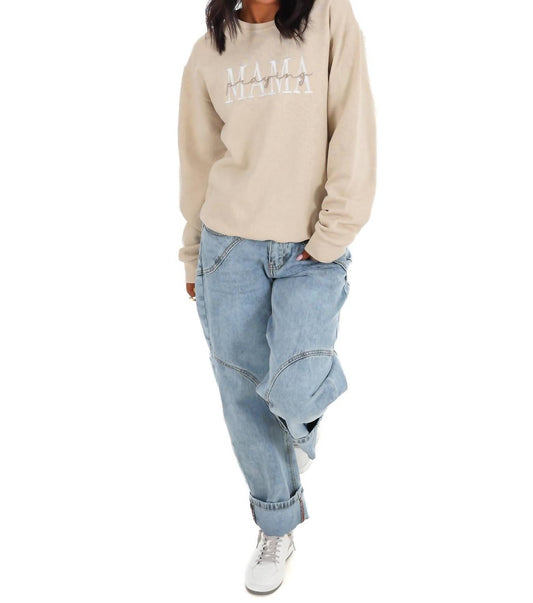 Praying Mama Embroidered Sweatshirt