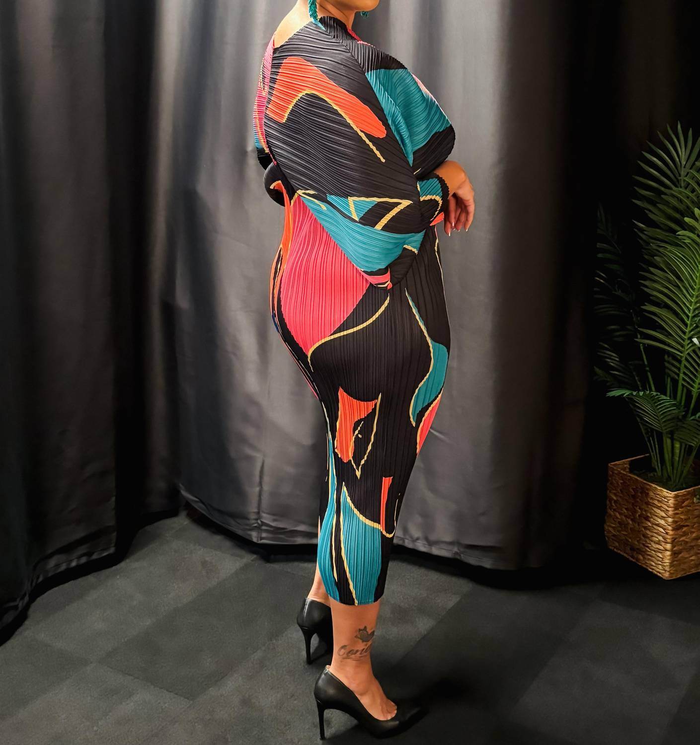 Dorcas - Sunset Swirl Dress - Rack Hunt -