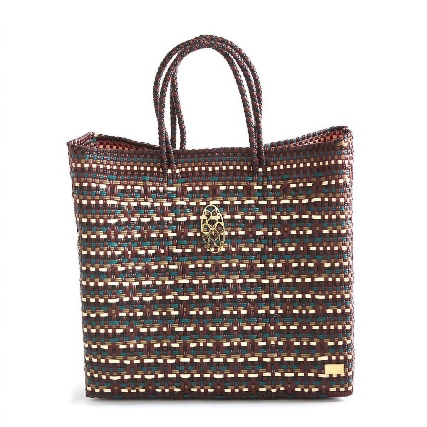 Women's Medium Woven Regular Strap Tote Bag