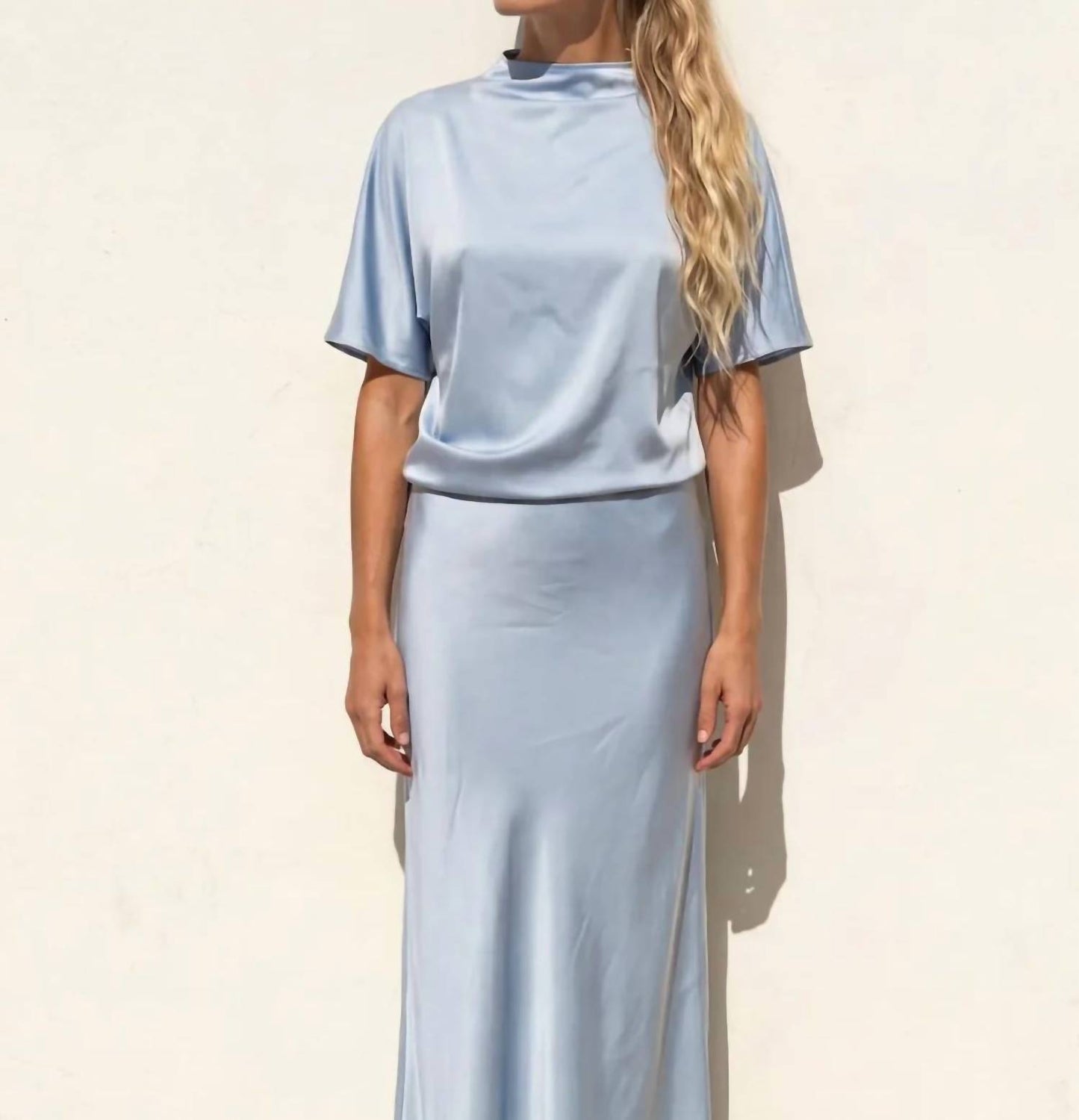 Butter Satin Batwing Top
