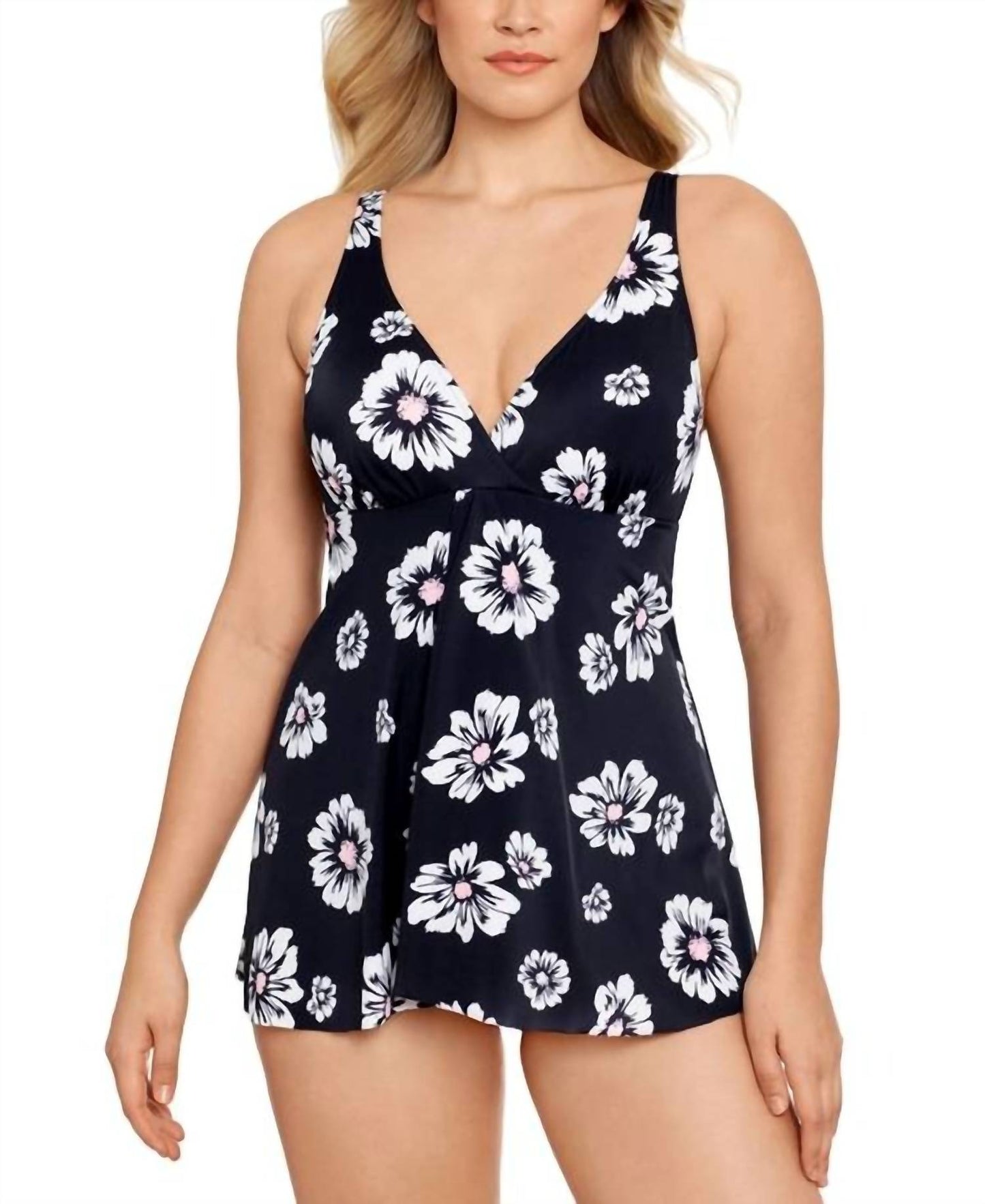 Flyaway Tummy-Control Swimdress