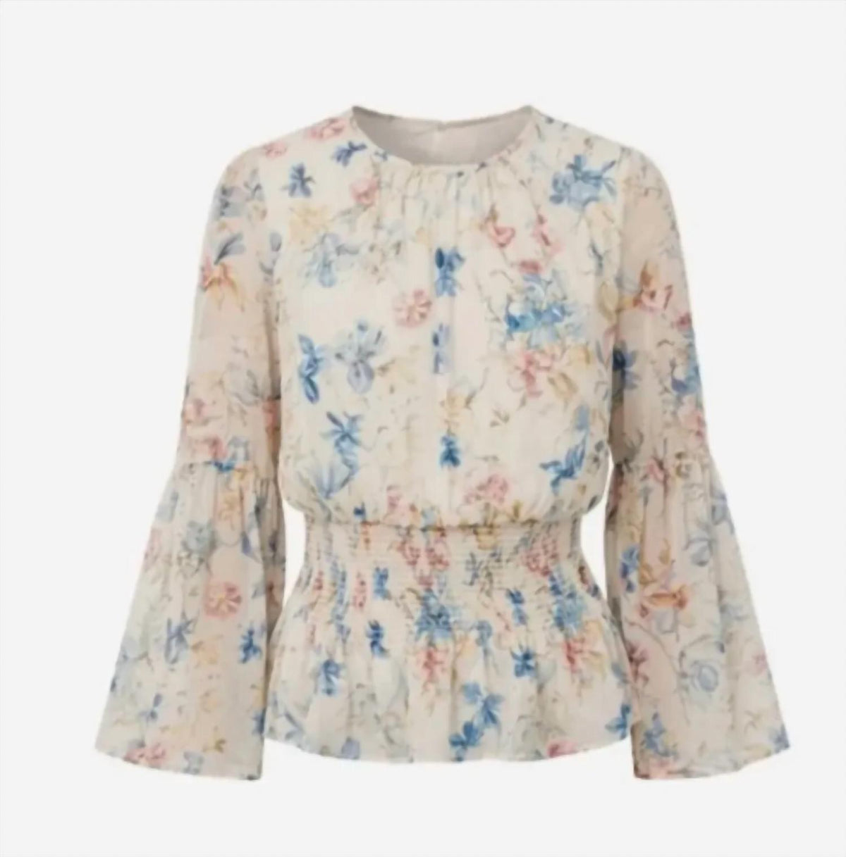 Lily of the Valley Jennie Boho Cottage Snowberry Floral Blouse