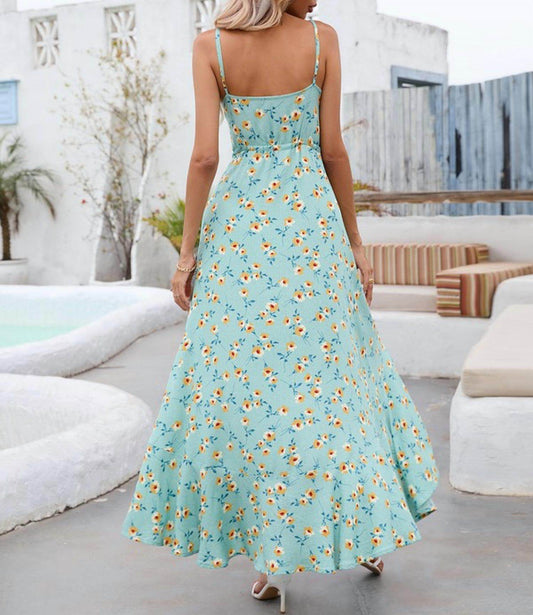 DressLily - V Neck Button Down Dress - Rack Hunt -