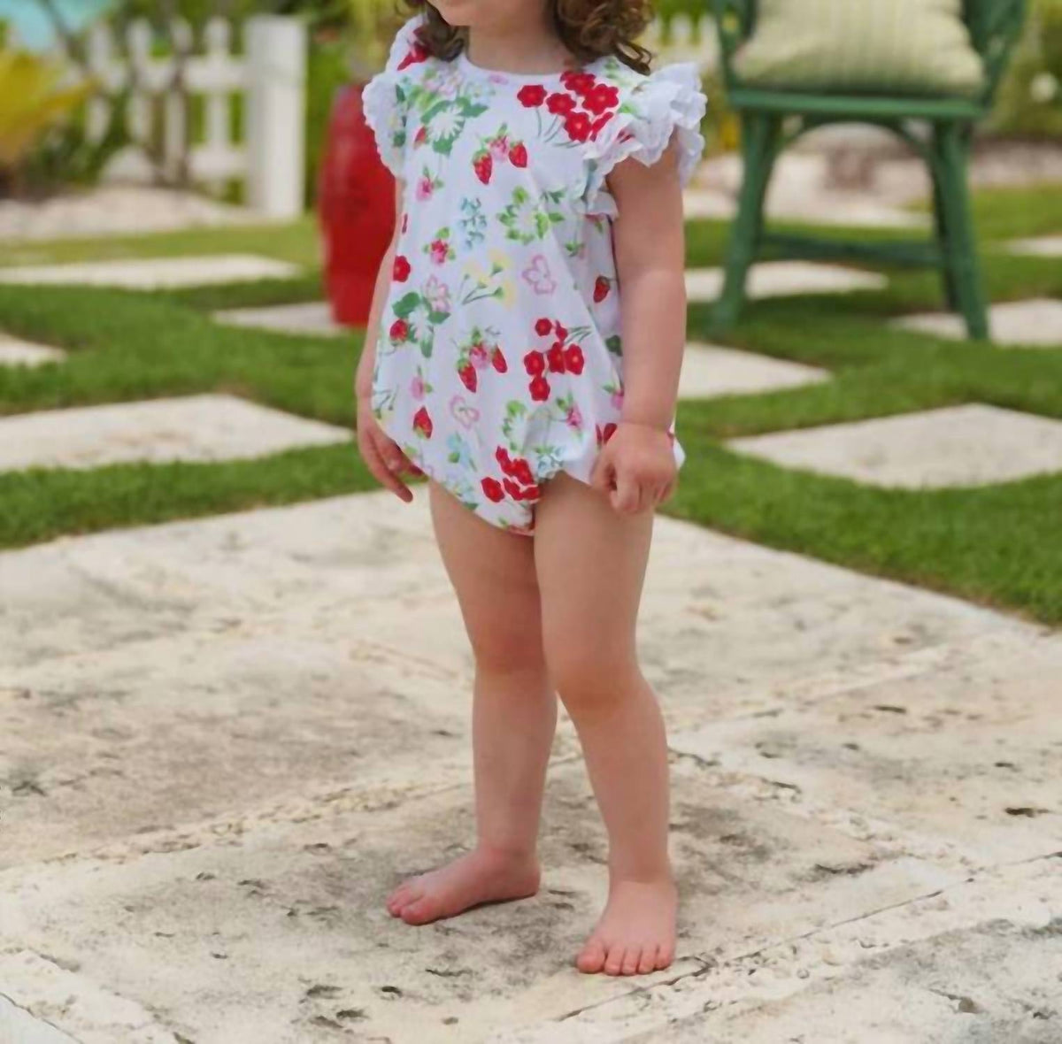 Girl'sberry Sweet Bubble Romper