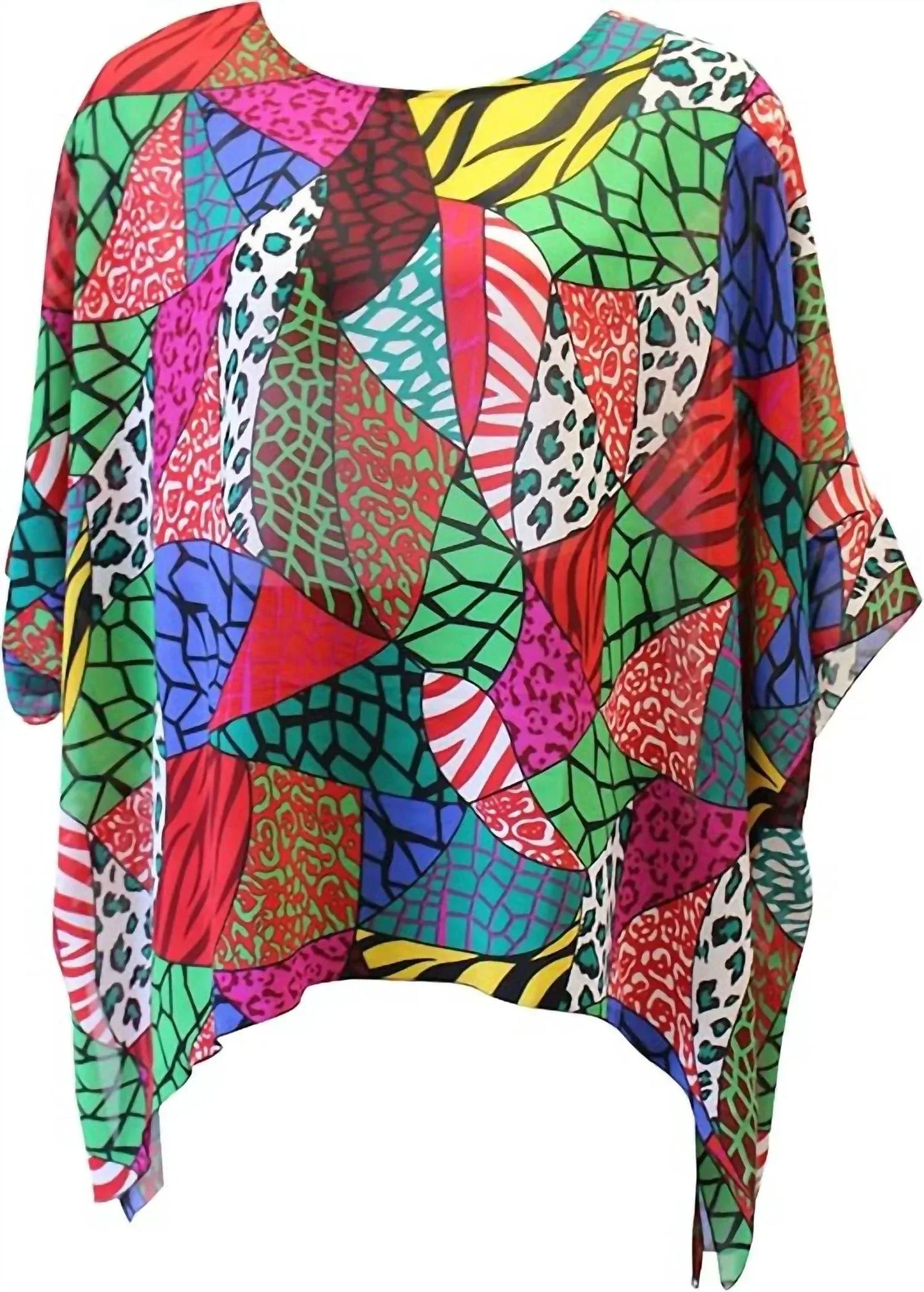 Sterling Styles - Women's Animal Print Art To Wear Top - Rack Hunt