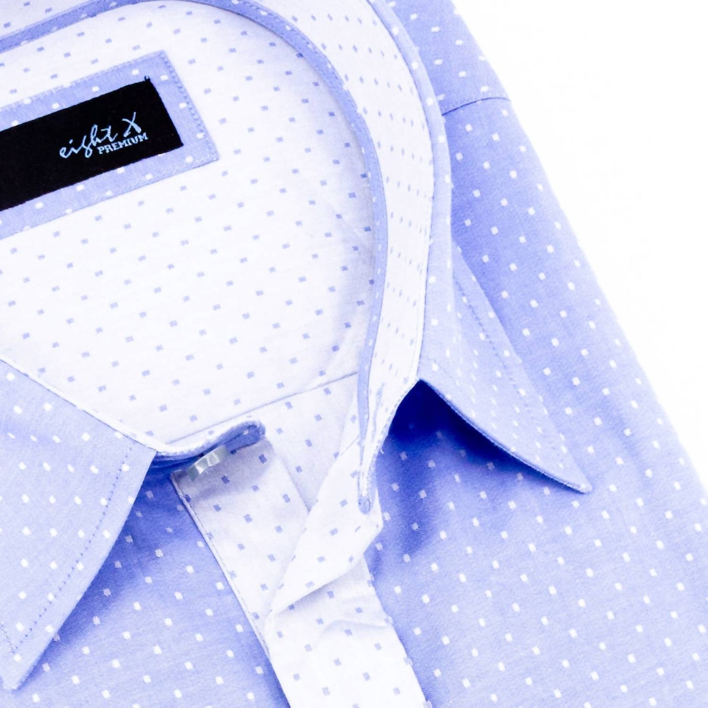 Men's Jacquard Hidden Button Shirt