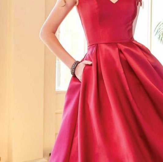 Mikado Sweetheart Off Shoulder Gown