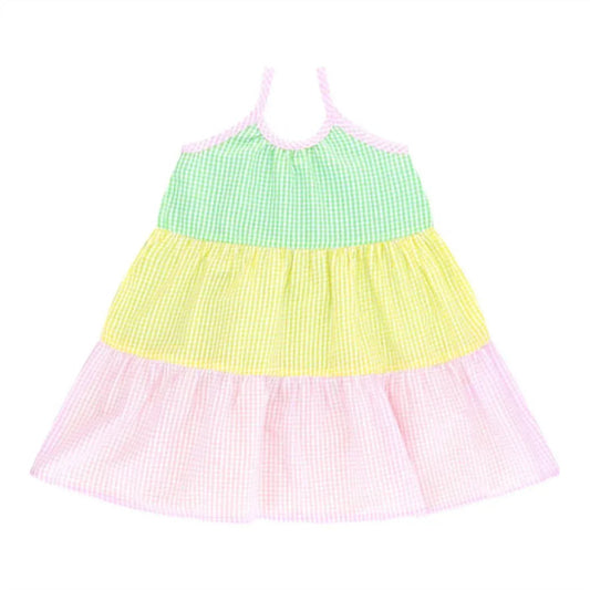 COS I SAID SO - Girl's Patchwork Vichy Paneled Dress - Rack Hunt