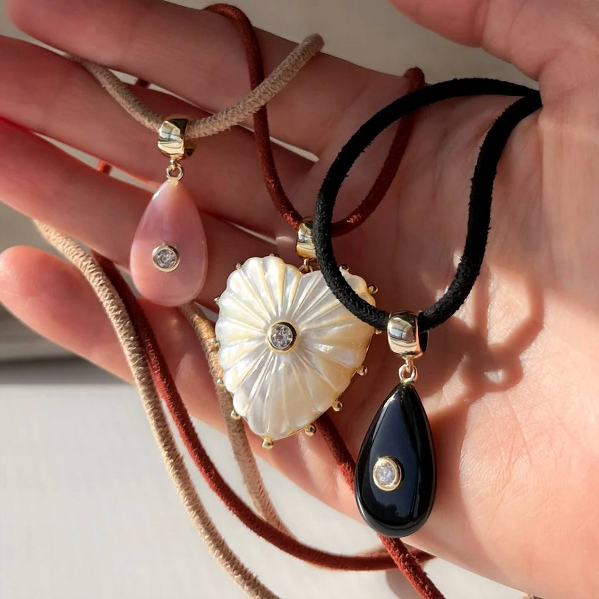 Women's Rya Leather Cord Necklace