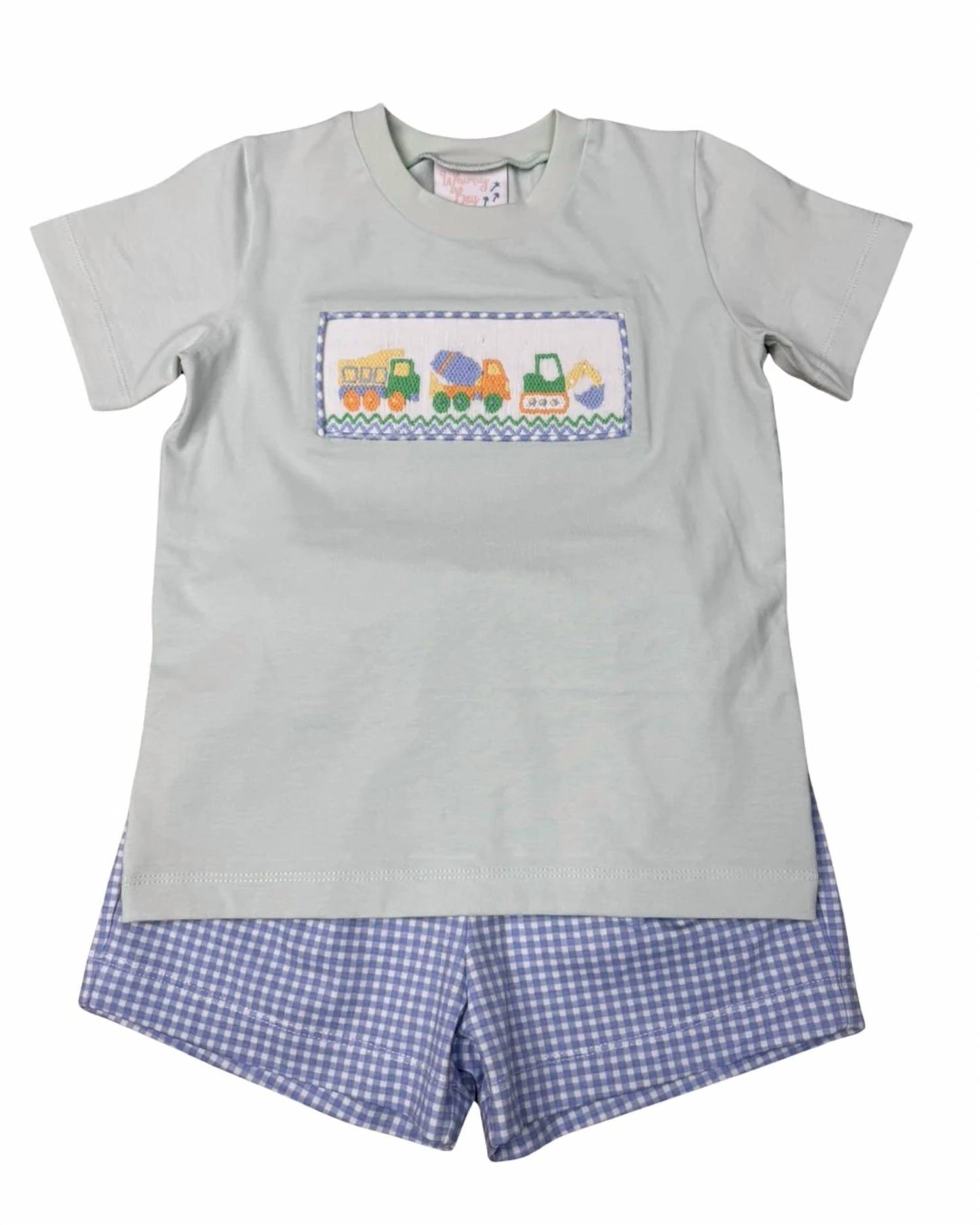 Kids' Construction Crew Smocked Short Set