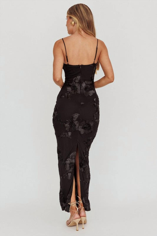 Floral Burn Out Maxi Dress
