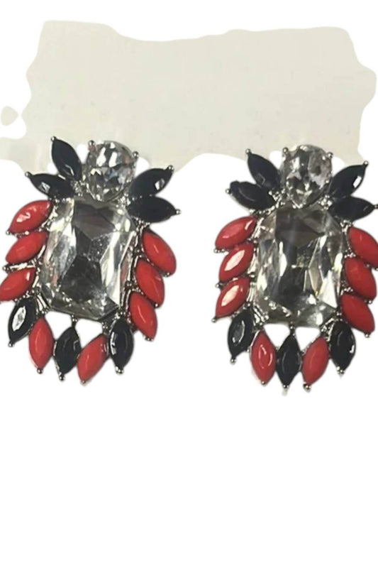 Stadium Gem - Women's Game Day Glam Cluster Earrings - Rack Hunt -