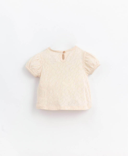 PLAY UP - Girls' Needlepoint Pointelle Ajour Tee - Rack Hunt -