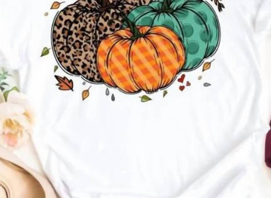 The Shirt Company - Women's Fall Pumpkin With Leaves Shirt - Rack Hunt
