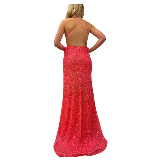 Chandalier - V Neck Backless Maxi Dress - Rack Hunt