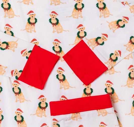 Uptown Baby - Kids' Holiday Dogs 2 Piece Pajama Set - Rack Hunt -