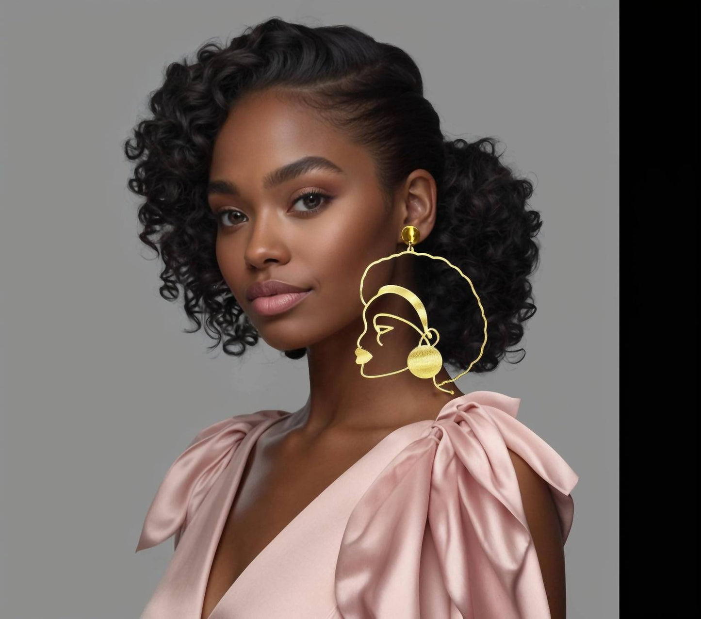 Women's African Oversized Statement Earrings