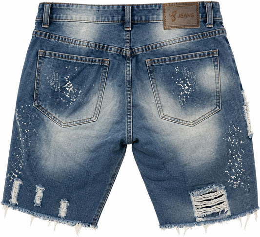 Men's Distressed Jean Shorts