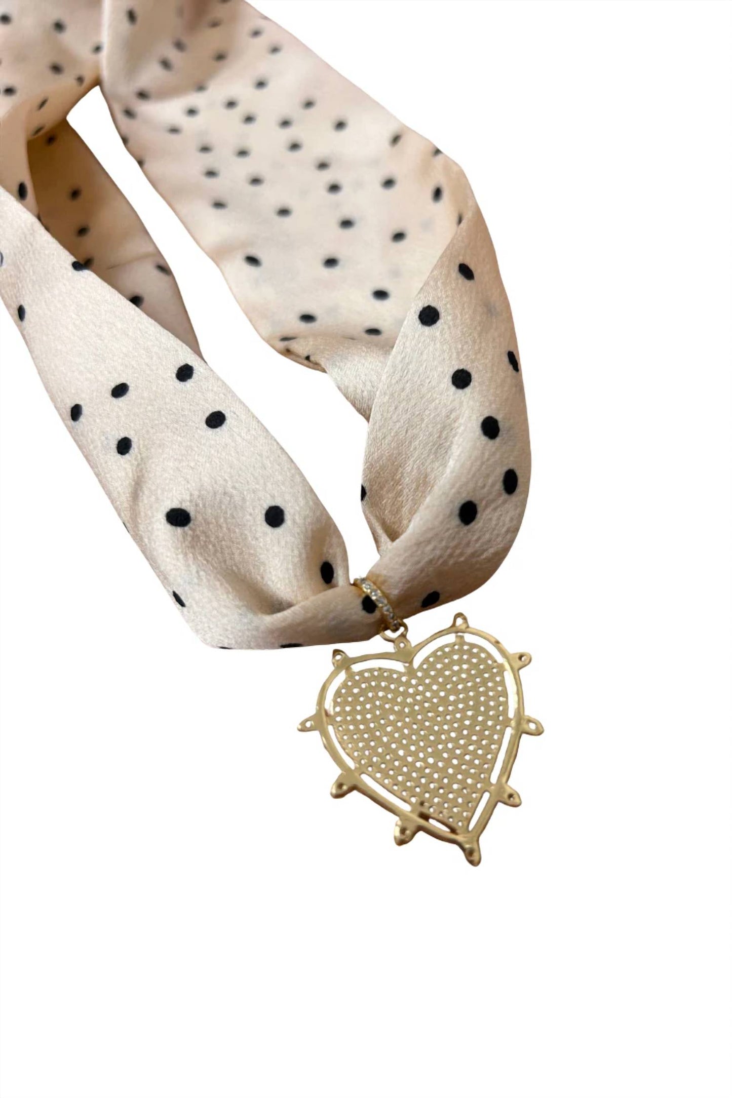 Women's Eloise Closed Heart Burst Scarf Necklace