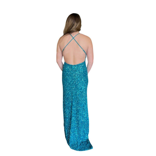 Chandalier - V Neck Slit Maxi Dress - Rack Hunt