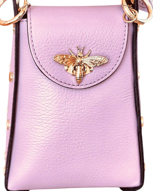 Jijou Capri - Women's Bumblebee Leather Cellphone Case Bag - Rack Hunt -