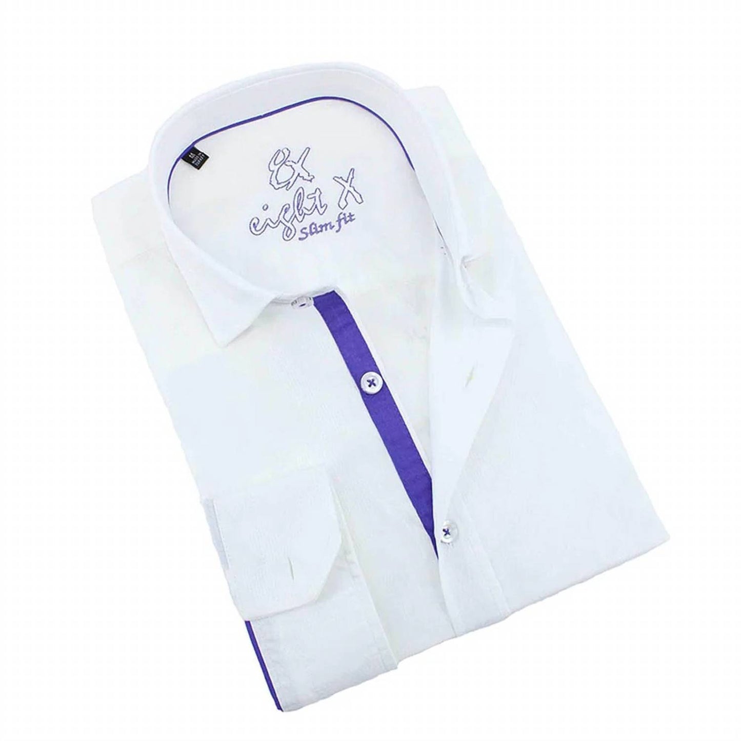 Jacquard Button Down Shirt With Trim