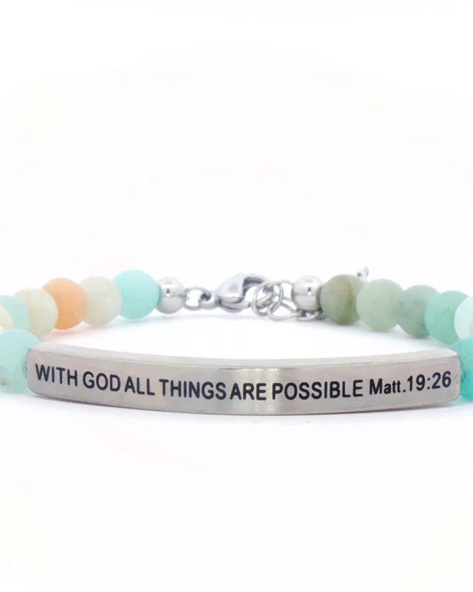 Women's With God All Things Are Possible Bracelet