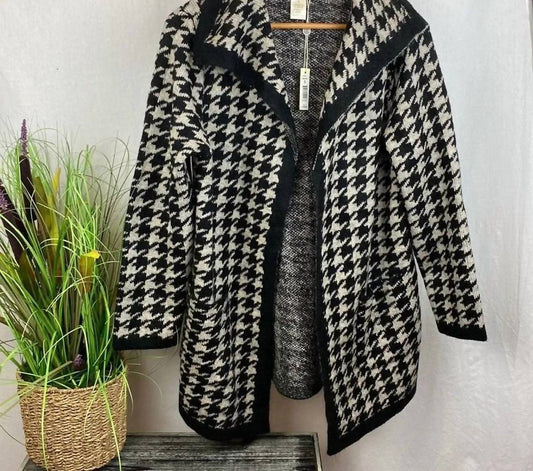 Herringbone Open Front Cardigan