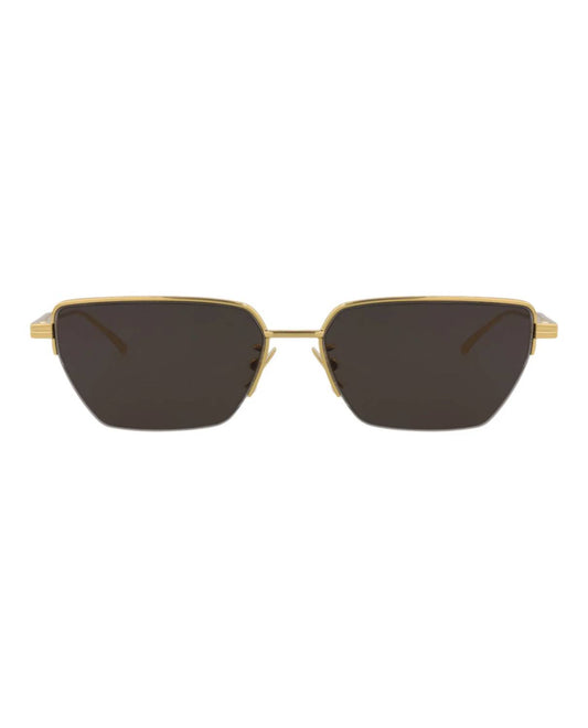 Unisex Square-frame Metal Sunglasses
