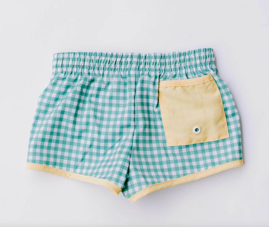 Love, George - Kid's Gingham Swim Trunk - Rack Hunt -
