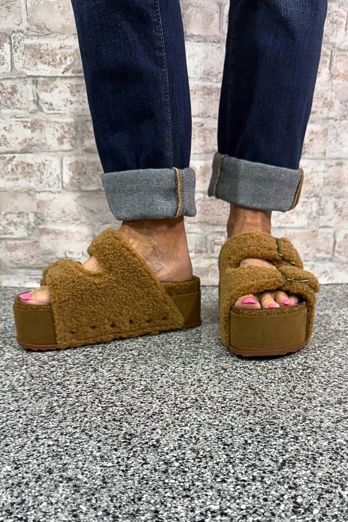 Women's Ember Path Cork Sole Fleece Sandal