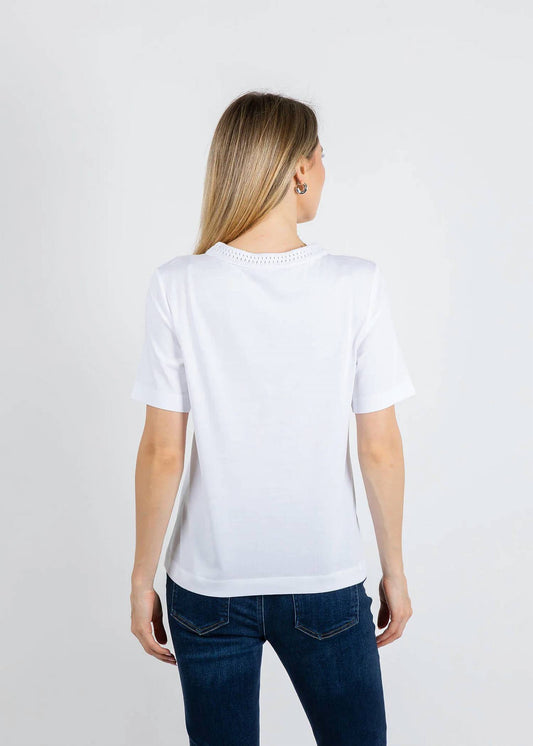 Milla Crochet Crew Tee