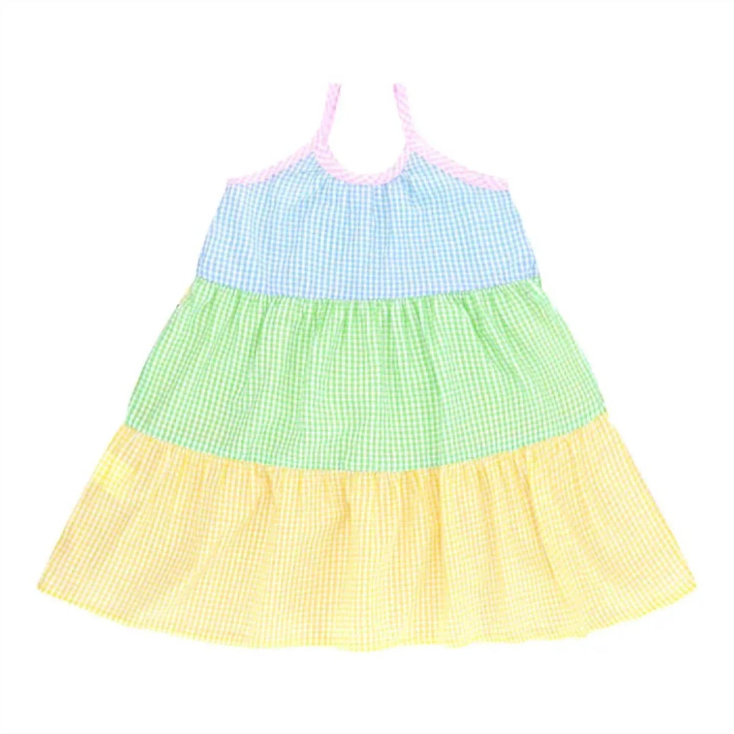 COS I SAID SO - Girl's Patchwork Vichy Paneled Dress - Rack Hunt