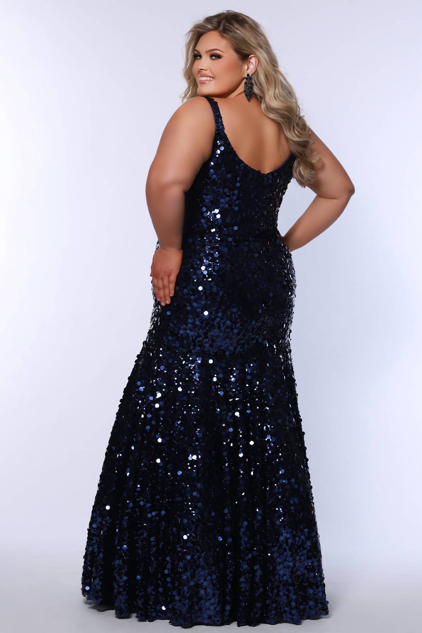 Sequin Mermaid Maxi Dress - Plus