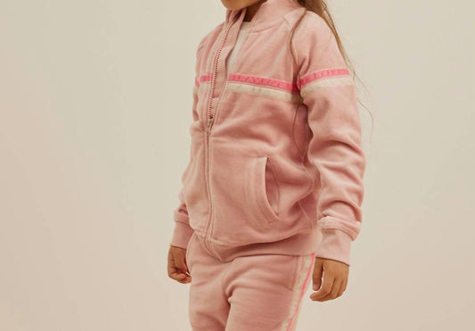 Girl's Velour Track Jacket