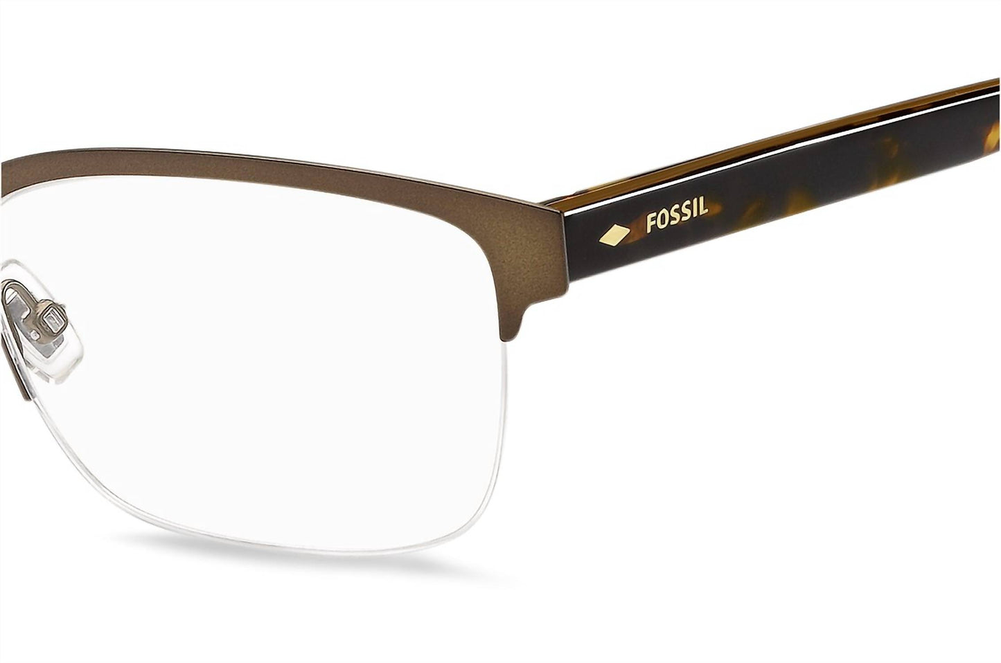 Men's 7005 Stainless Steel Half Rimless Eyeglasses