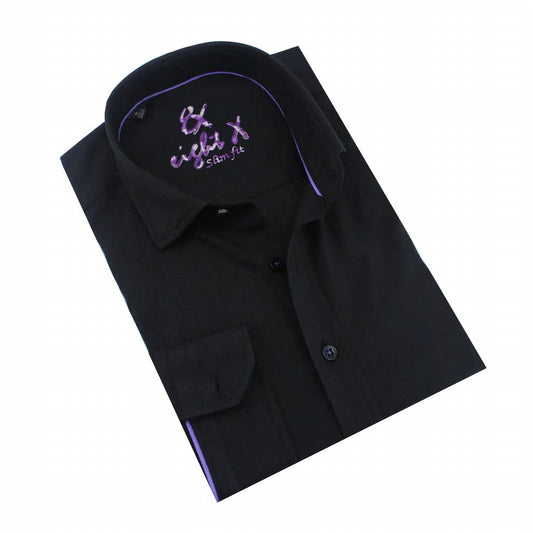 Soft Spiral Jacquard Button Down Shirt