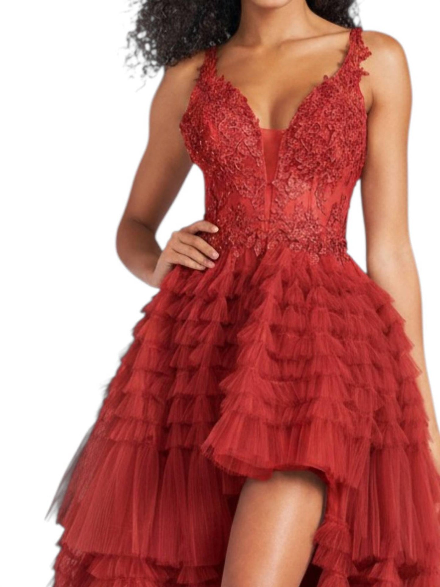 Tiered Prom Ballgown