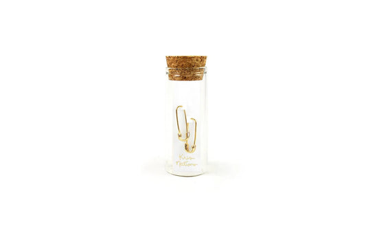 Women's Safety Pin Hoop Earrings